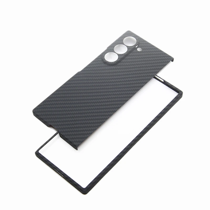 Imagem -05 - Carbono Zxke para Samsung Galaxy z Fold Capa Dura Ultraleve Ultrafino Confortável Comercial Fibra de Aramida Escudo Protetor Case de