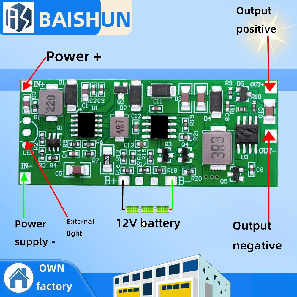 DC 12V 3A 24W 36W 3S Lithium Battery Pack UPS Module Charging Discharging Automatic Switching Uninterruptible Power Supply Board