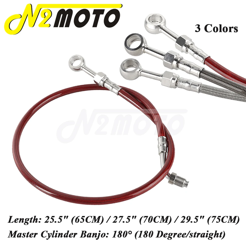 Motorcycle Front Upper Brake Line w/ ABS Controller Master Cylinder Banjo Adapter For Harley Softail M8 2018-2023 FXLR FXST FLSB