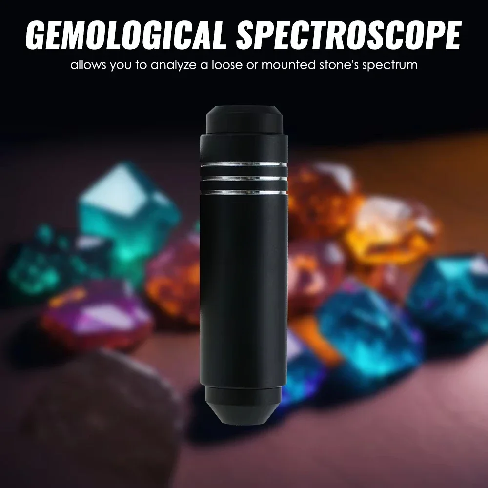 Pocket Size Spectroscope Gemological Diffraction Jewelry Tool 18mm Jeweler Stone Tool Gemological Testing Tools
