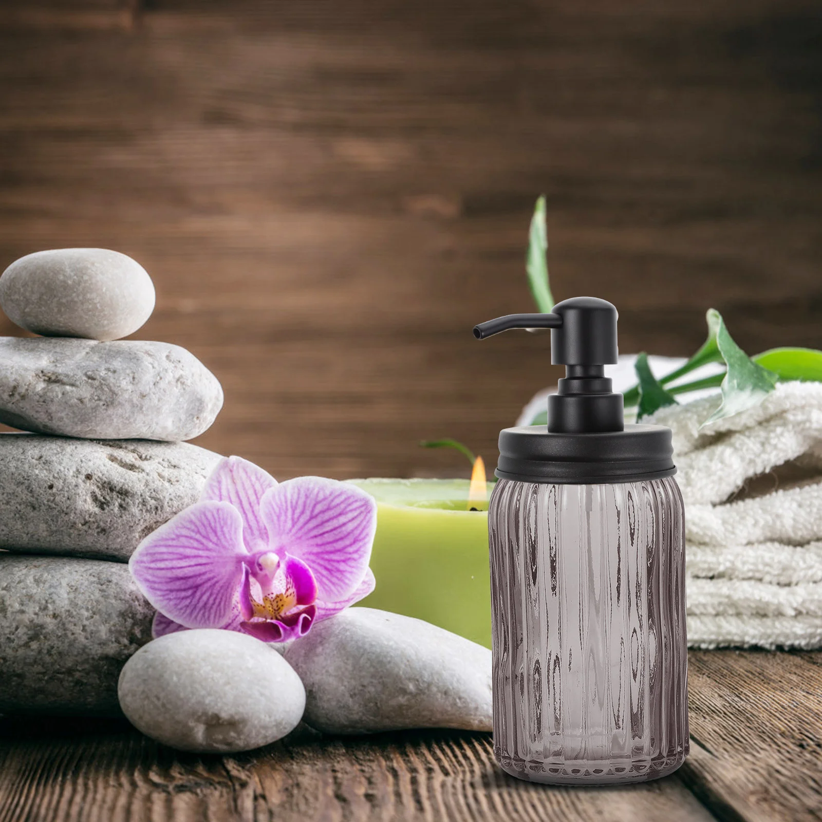 1 قطعة موزع الصابون الفولاذ المقاوم للصدأ غطاء الصحافة رأس المضخة لزجاجات الجرة استبدال المضخة القديمة وظيفة الاستغناء السلس