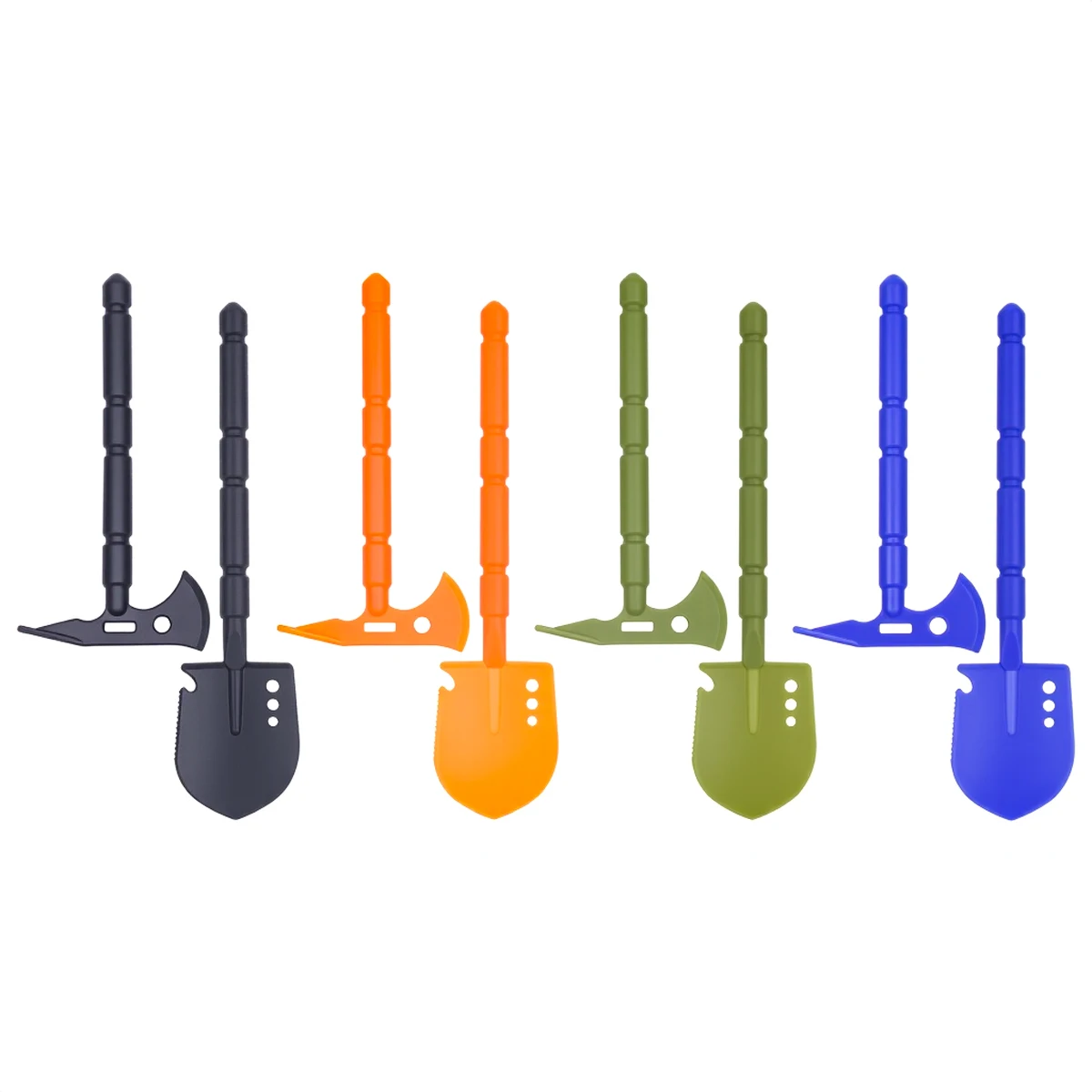 Conjunto de decoração de simulação, pá de nylon e picareta para caminhão crawler RC escala 1/18 1/24