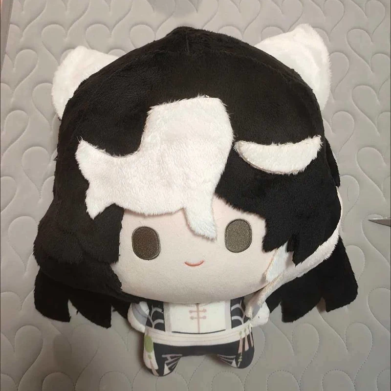 

40cm Anime Attributes Mau Pat-leung Kawaii Cosplay Soft Cotton Dango Doll Cartoon Animal Cat Toy Figures Fans Collection Gifts