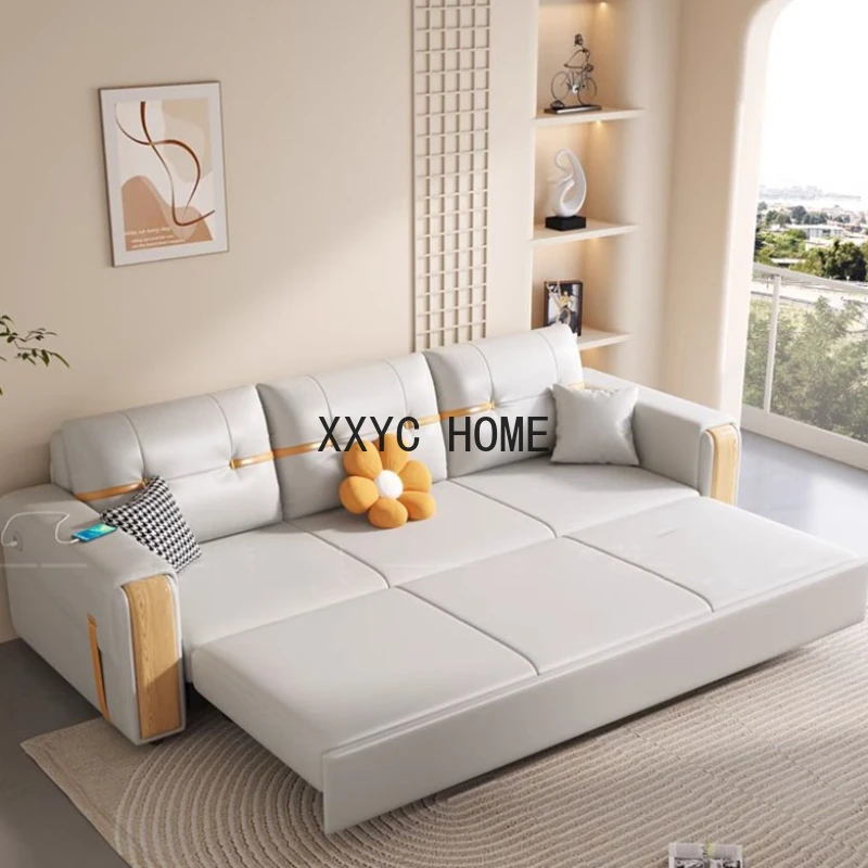 

Luxury Fancy Room Stretch White Nordic Modern Puffs Foldable Modern Divano Letto Apartment Furniture