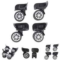 4Pcs Suitcase Luggage Universal 360 Degree Swivel Wheels Trolley Wheel Tools