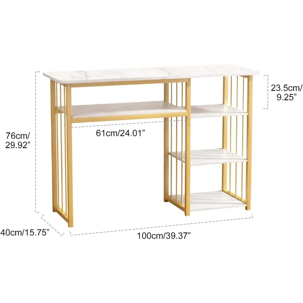 Manicure Table, Nail Desk for Nail Tech, Portable Nail Table, Spacious Storage & Modern.