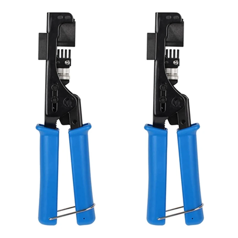 

2X RJ45 Crimping Tool , RJ11 4-Pair For Keystone Jacks