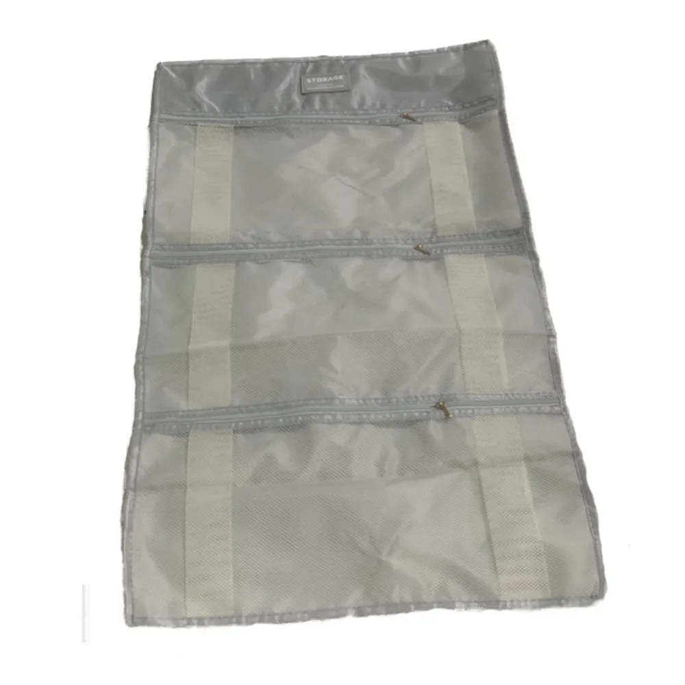 Foldable Underwear Storage Bag Breathable Space Saving Multi-layer Socks Hanging Bag Large Capacity with Hanger