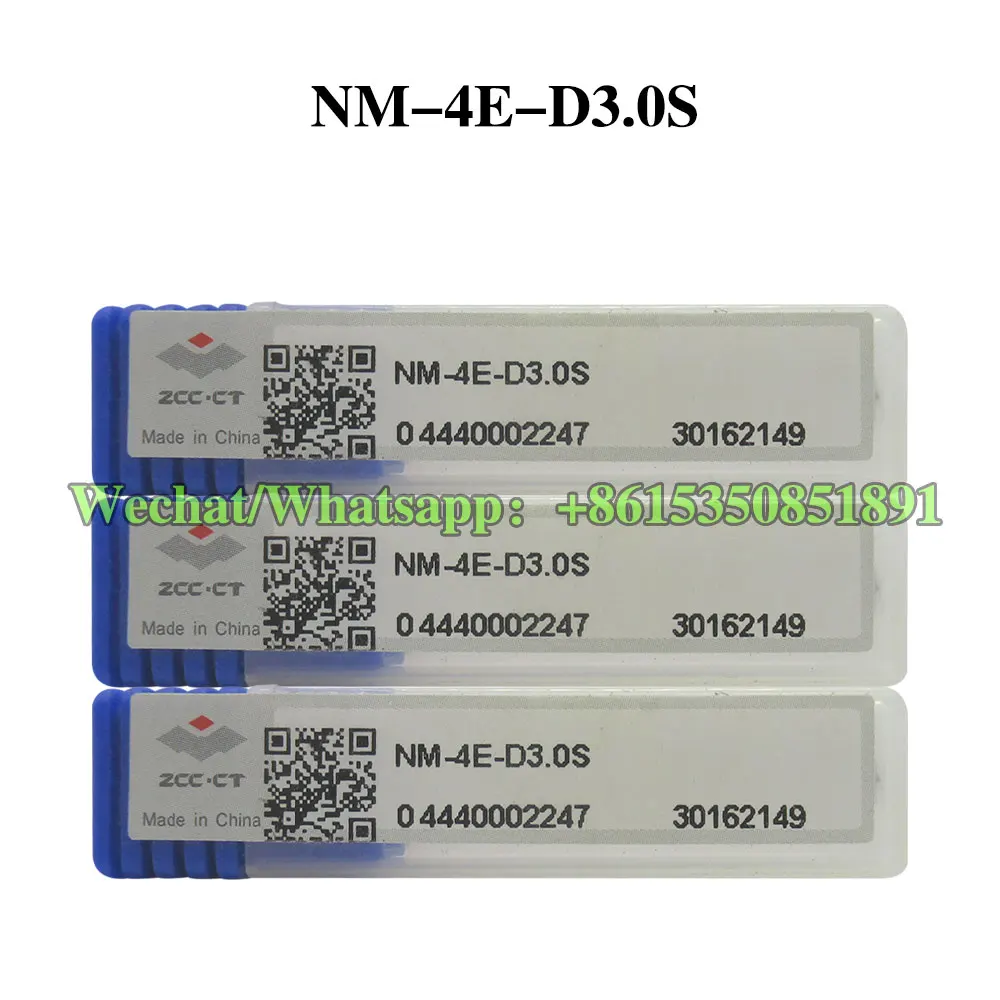 

ZCC CT NM-4E-D3.0S NM-4E-D4.0S Твердосплавные концевые фрезы KMG309