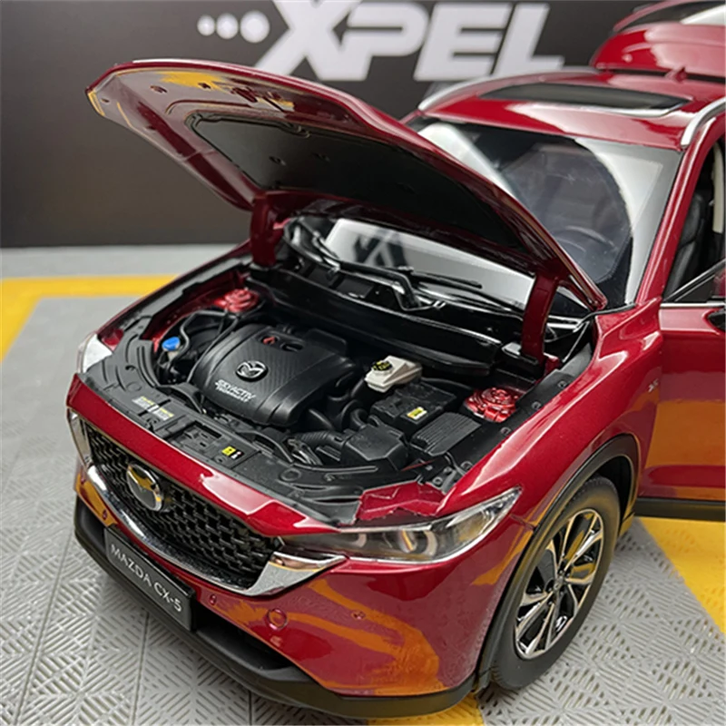 1:18 MAZDA CX-5 CX5 SUV coche en miniatura de aleación vehículos de Metal fundido a presión modelo de coche colección de alta simulación juguete para niños decoración de regalo