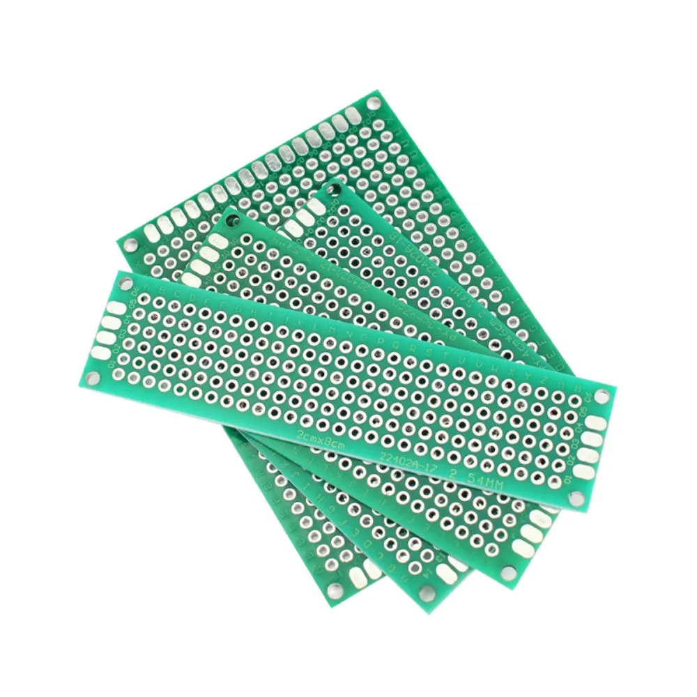 10pcs Double Sided Breadboard Kit 2x8 3x7 4x6 5x7 7x9 10x10 10x15CM Universal PCB Circuit Protoboard Stripboard DIY Electronic