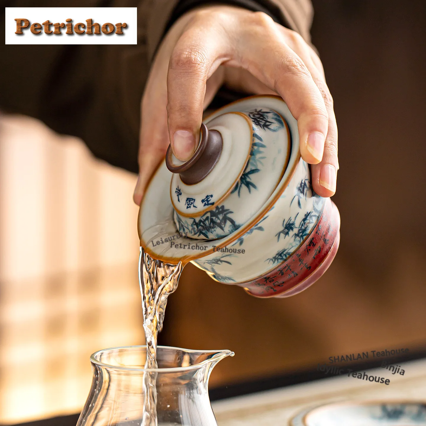 

Чайная чаша Гайвань ручной работы из глины Циншань, винтажная, с крышкой, набор для приготовления чая, чаша с крышкой Саньцай, посуда, украшения для стола