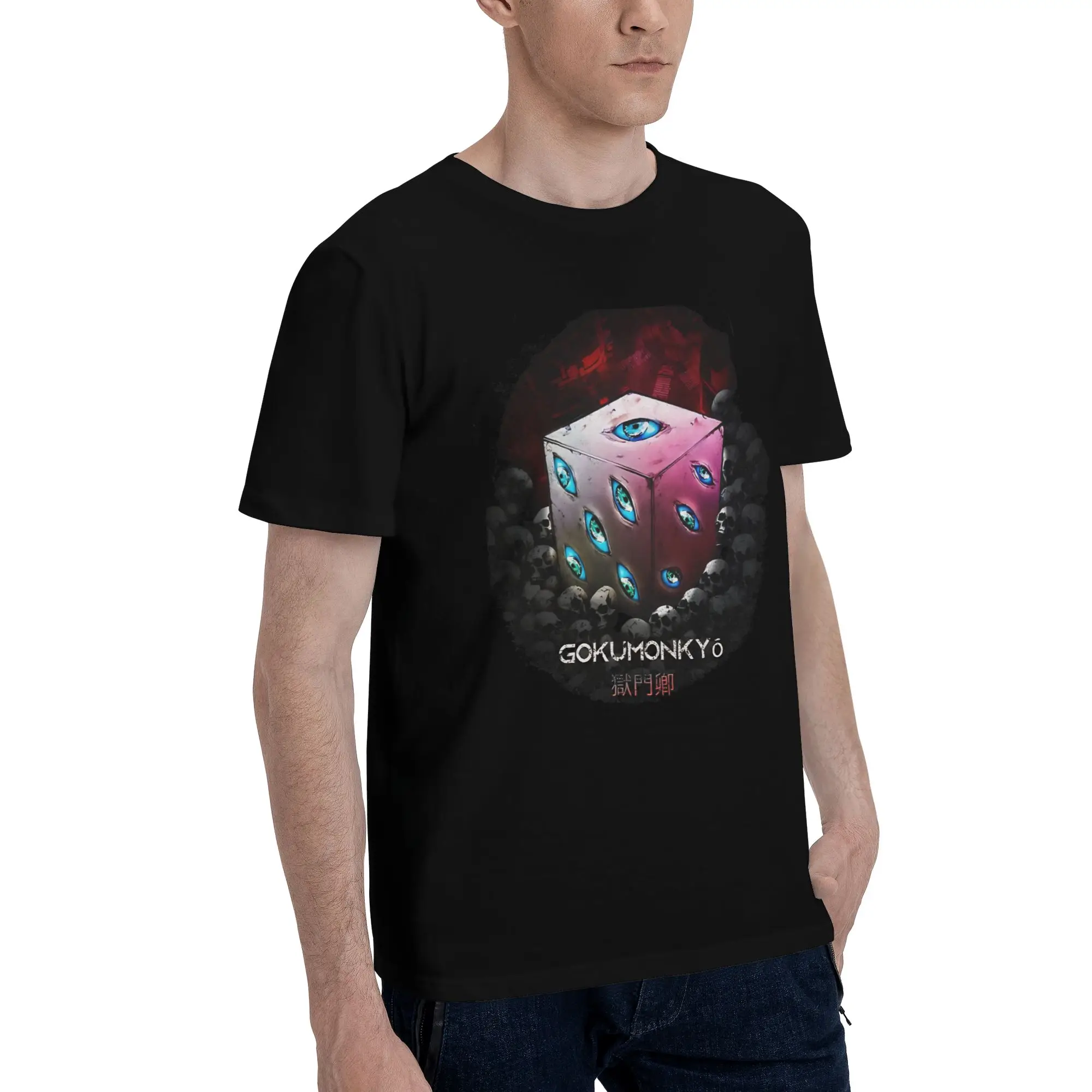 Aesthetic Gokumonkyo Prison Realm Graphic Funny 100% Cotton T-Shirt Bandai Jujutsu Kaisen Tops Tees For Men