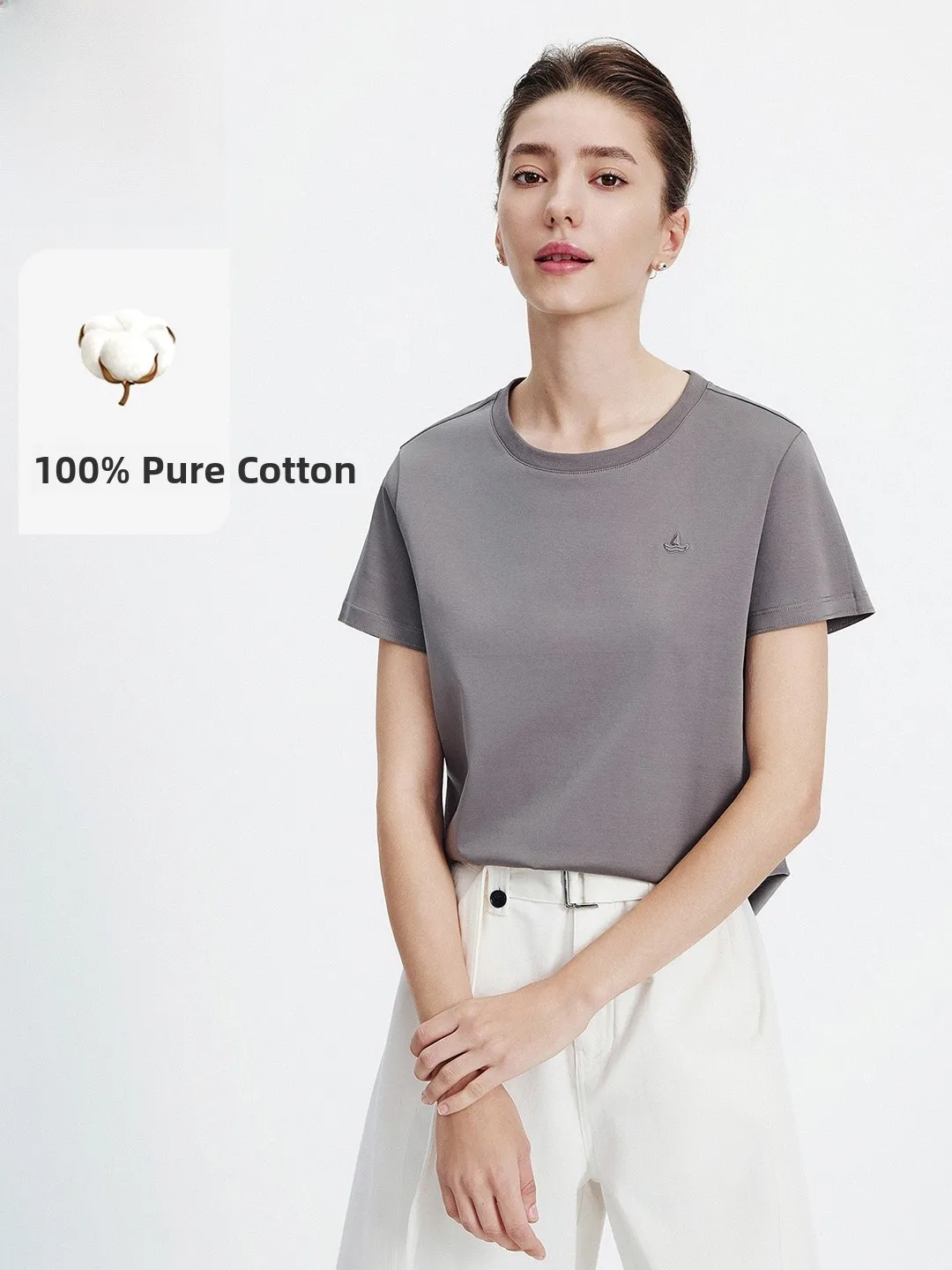 

Navigare Women's Pure Cotton Short Sleeve T-Shirt round Neck Casual Summer New Style Nautical Theme Printed Comfortable Top