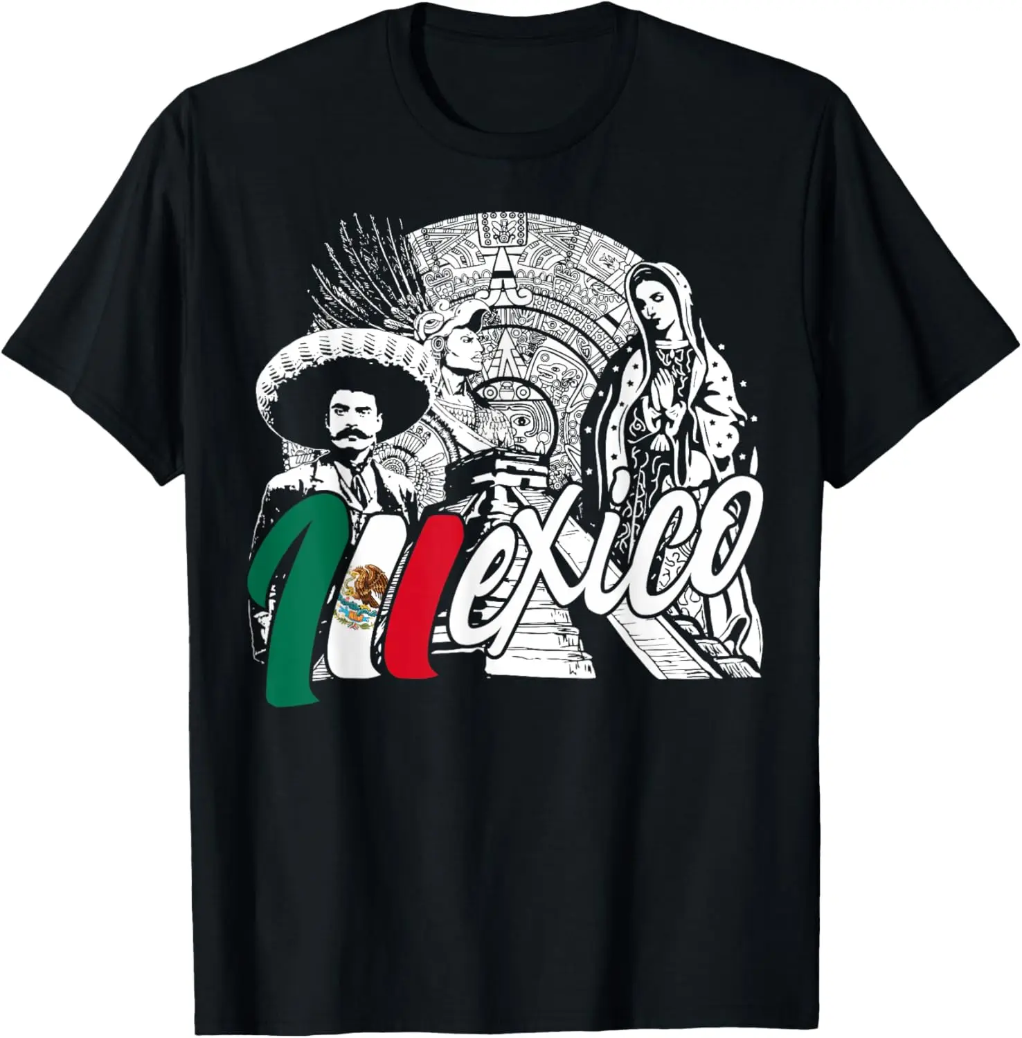 メキシコ - メキシカン プライド - ヴァージェン デ グアダルーペと歴史 T シャツ