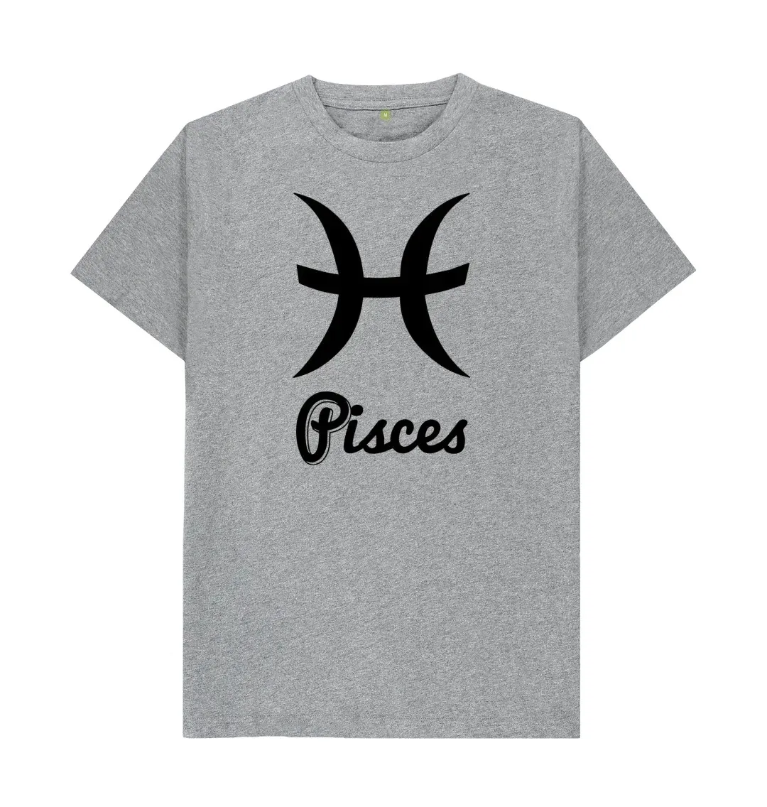 PISCES ZODIAC STAR SIGN HOROSCOPE T SHIRT BIRTHDAY  Outdoor  Party Hip hop T Shirts Graphic  Cool  Family  T Shirts