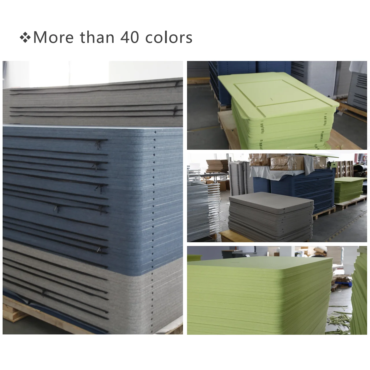 100% Recycle Polyester PET Felt Office Partition Panels Portable Acoustic Screen Soundproof Room Dividers