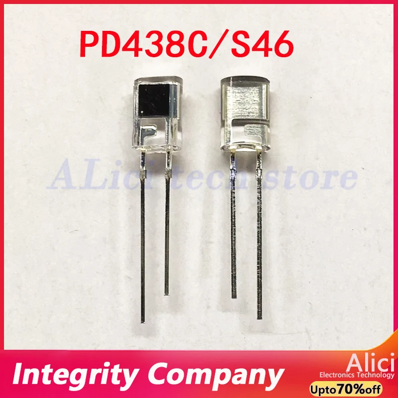 10/20/30/50PCS PD438C/S46 4.8mm Semi-Lens Silicon PIN Photodiode infrared receiver diode, side silicon photovoltaic cell