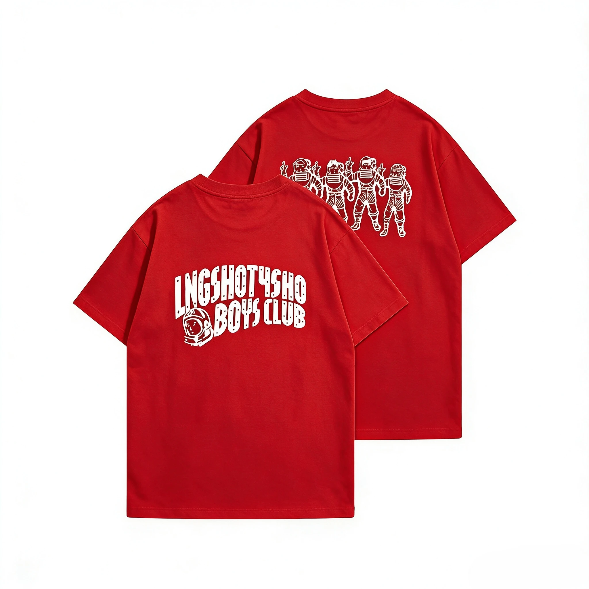 Kpop LNGSHOT Double Sided T-sh - đánh giá và giá Street Fashion Kpop