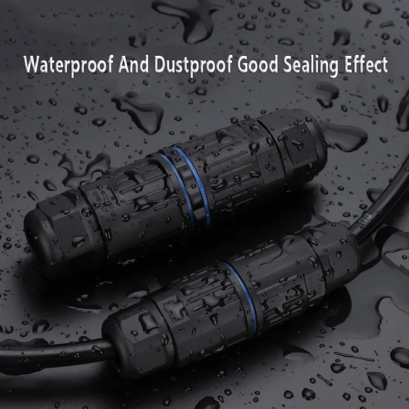 1PC Wire Connector IP68 Waterproof Outdoor LED Light Connector 2 Pin 3 Pin 4 Pin Adapter Cable Screw Electrical Terminal Block