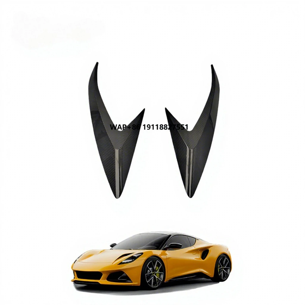 

New V Style Dry Carbon Fiber Body Kits with Clips for Lotus Emira 2021-2024 Rear Fender Tuyere Side Intakes