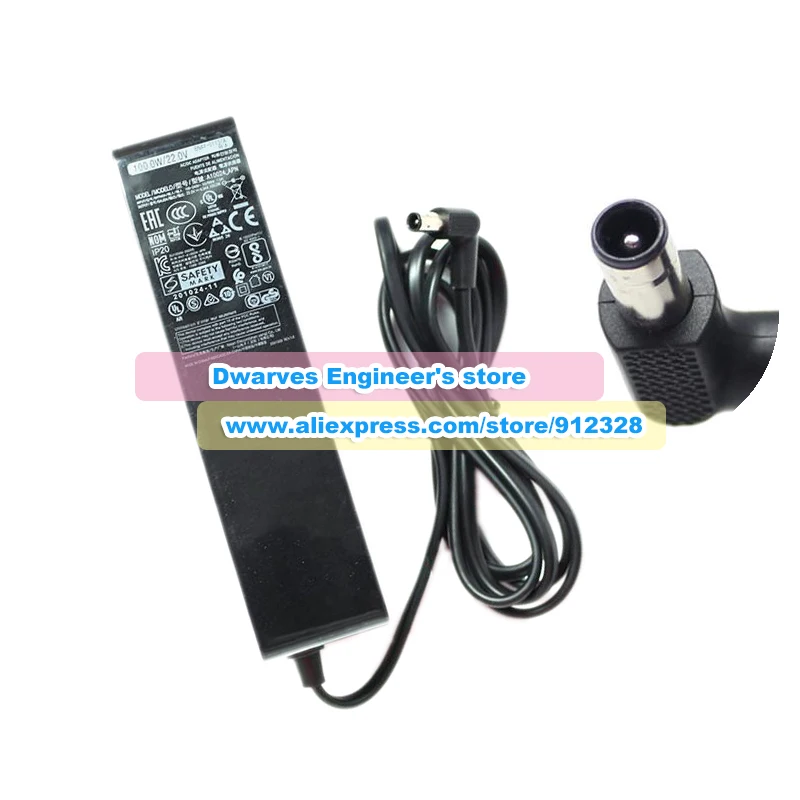 Imagem -02 - Genuine 22v 4.54a 100w Adaptador ac A10024 _ Apn Bn4401137a Carregador Portátil para Samsung Preto 6.5x4.4 mm Fonte de Alimentação