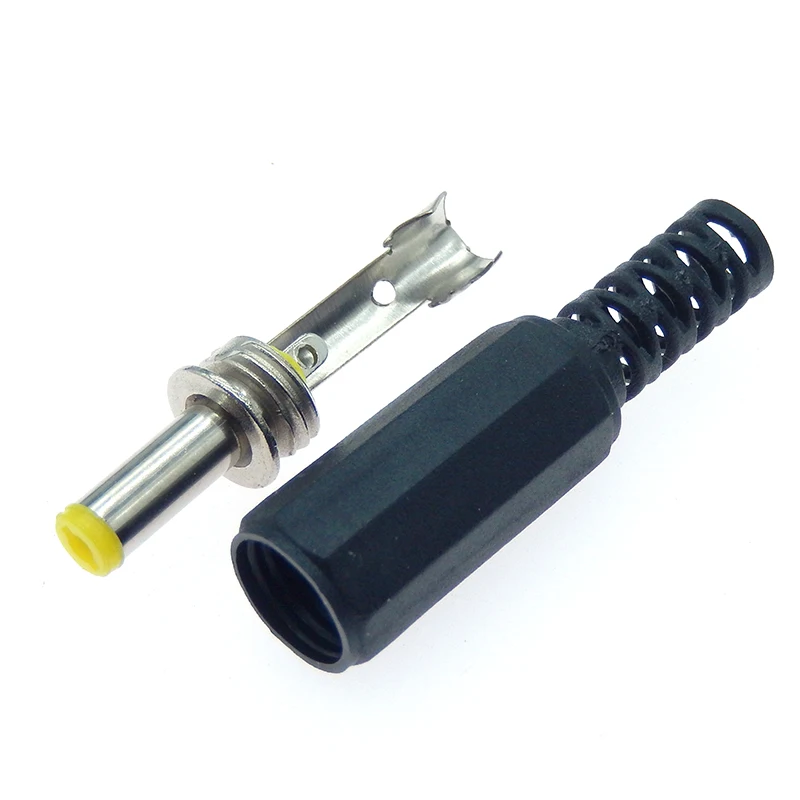 5/10Pcs DC Power Male 4.0mm x 1.7mm Solder Connector Plug 4.0 x 1.7mm DC Power Plugs Male Jack Straight Adapter For DIY Projects