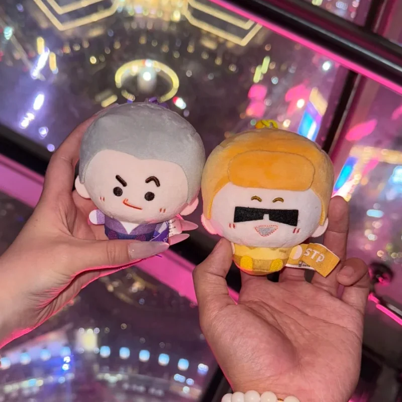 Original Minidoll Plush Keychain Round Stuffed Toys MBTI Character Hanging Decoration Toy Hobbies Furry Companion Bag Accessory