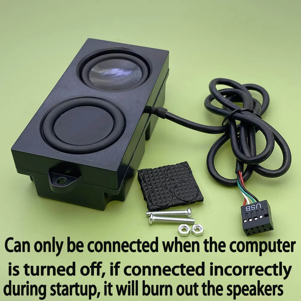 5 واط حالة الكمبيوتر المدمج في الصوت سطح المكتب مكبرات الصوت مكبرات الصوت USB كارت الصوت مكبرات الصوت اللوحة الأم 9pin المكونات USB خط التوصيل مضخم الصوت