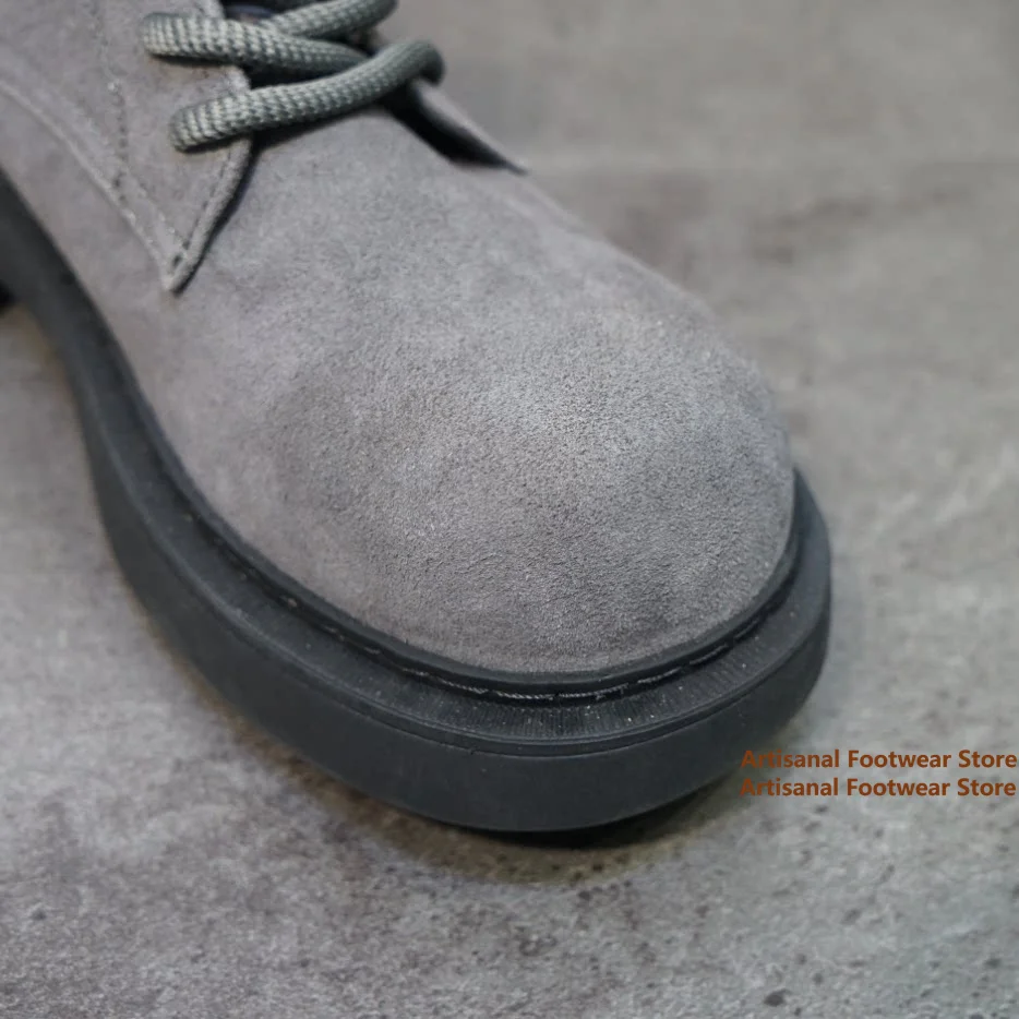 Gray Suede Platform Ankle Boot - đánh giá và giá Block Heel Ankle Boots