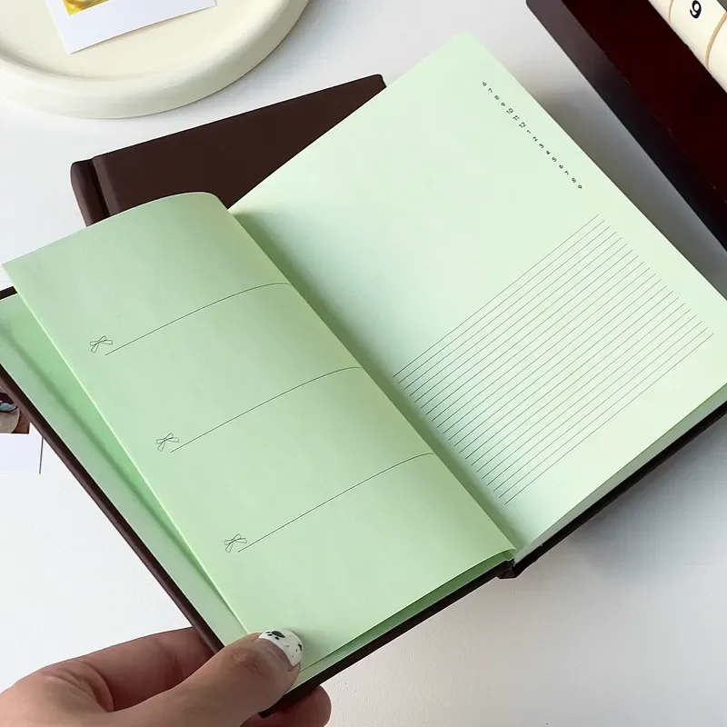 

Mint Strawberry Chocolate A6 Notebooks Cute Brown Students Planner Kawaii Color Inner Page For Notes Travel Diary Gift For Girls