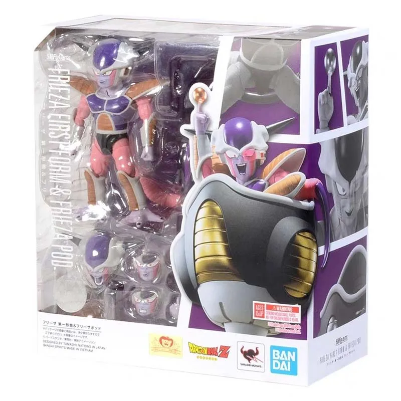 Bandai Figure Dragon Ball Anime Figures SHF Frieza First Form Pod Collection Model Action Figure Toys For Boys Children's Gifts