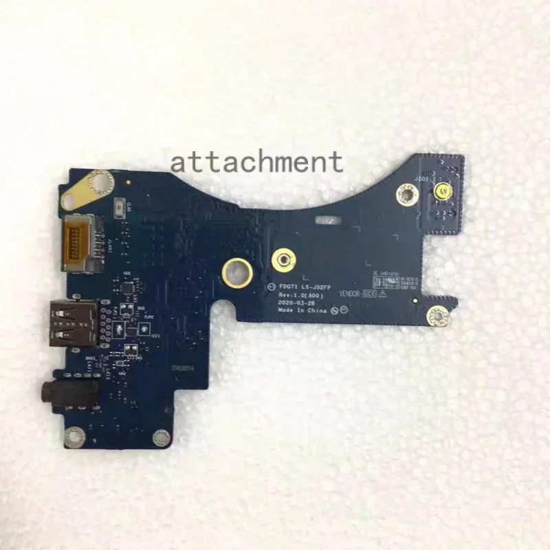 LS-J52EP 0KJJCW FOR DELL Alienware M17   R2   R3 USB Audio Ethernet Network Card Small Board