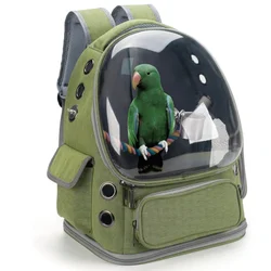 Bird Backpack Carrier Travel Cage with Perch Breathable Clear Window Bird Travel Cage for Cockatiel for Vetting Camping Hiking