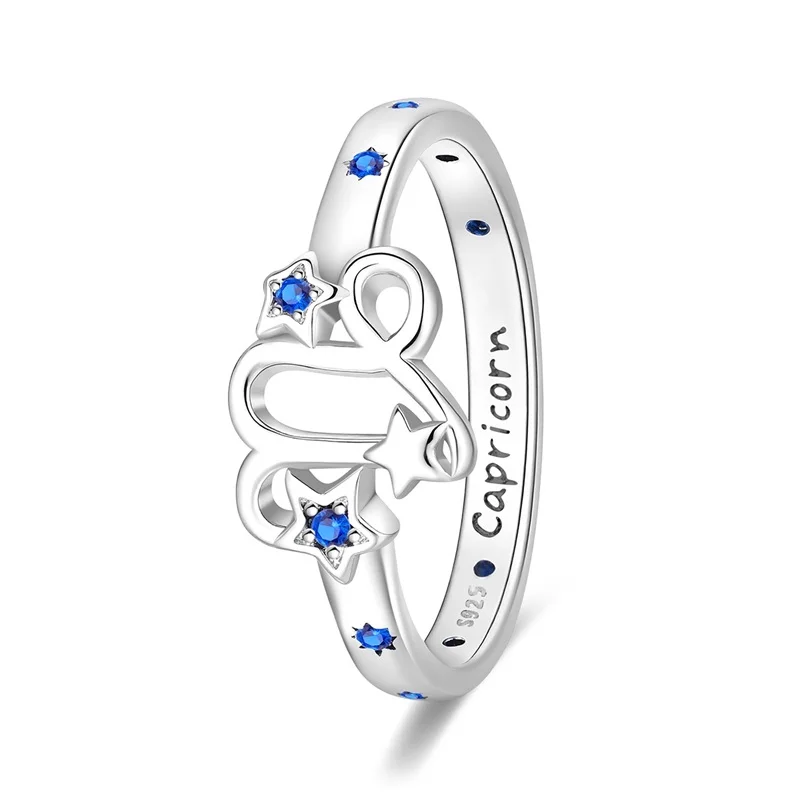 Women's 925 Sterling Silver Twelve Constellation Ring