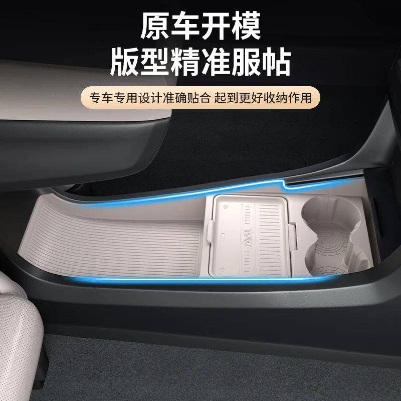 Silicone Lower Center Console Storage Organizer Tray With Sunglasses Holder Auto Accessories For DONGFENG Nano 06 2025 2