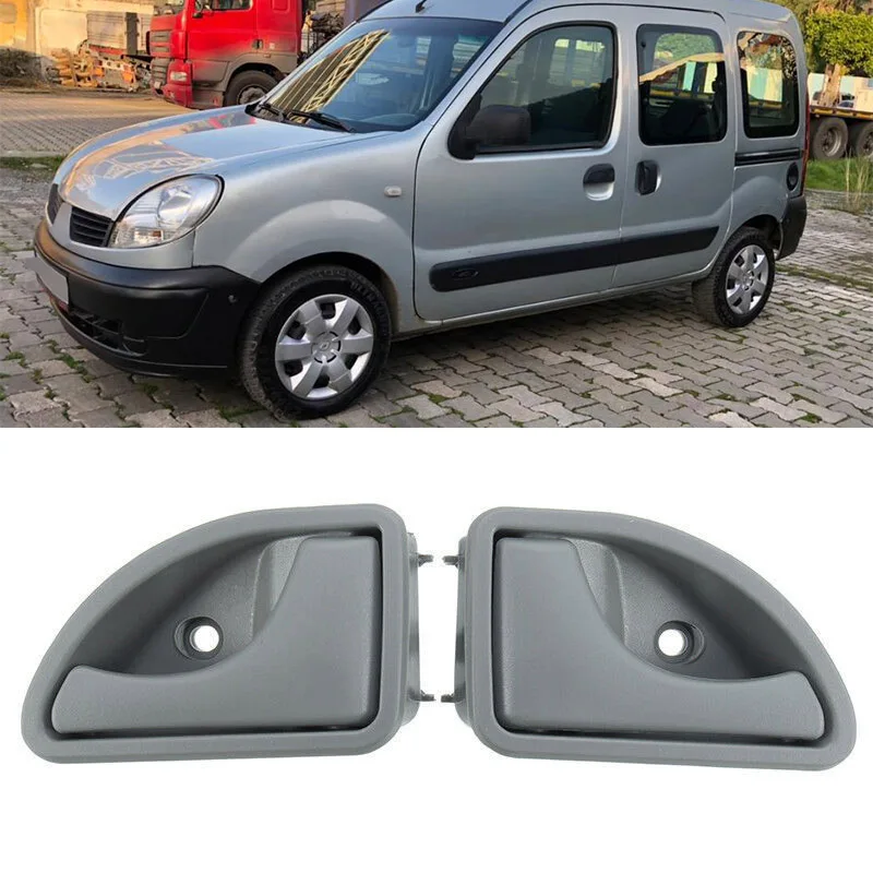 1 For Renault 1997-2007 Kangoo & 1997-2003 Twingo 1 Pair Car Interior Door Handle Front Left Right Knob 8200247802 82002478