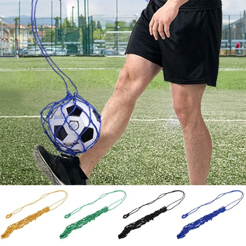 Soccer Juggling Trainer Single-Person High Strength Soccer Ball Trainer Net Football Ball Control Trainer Solo Training Practice