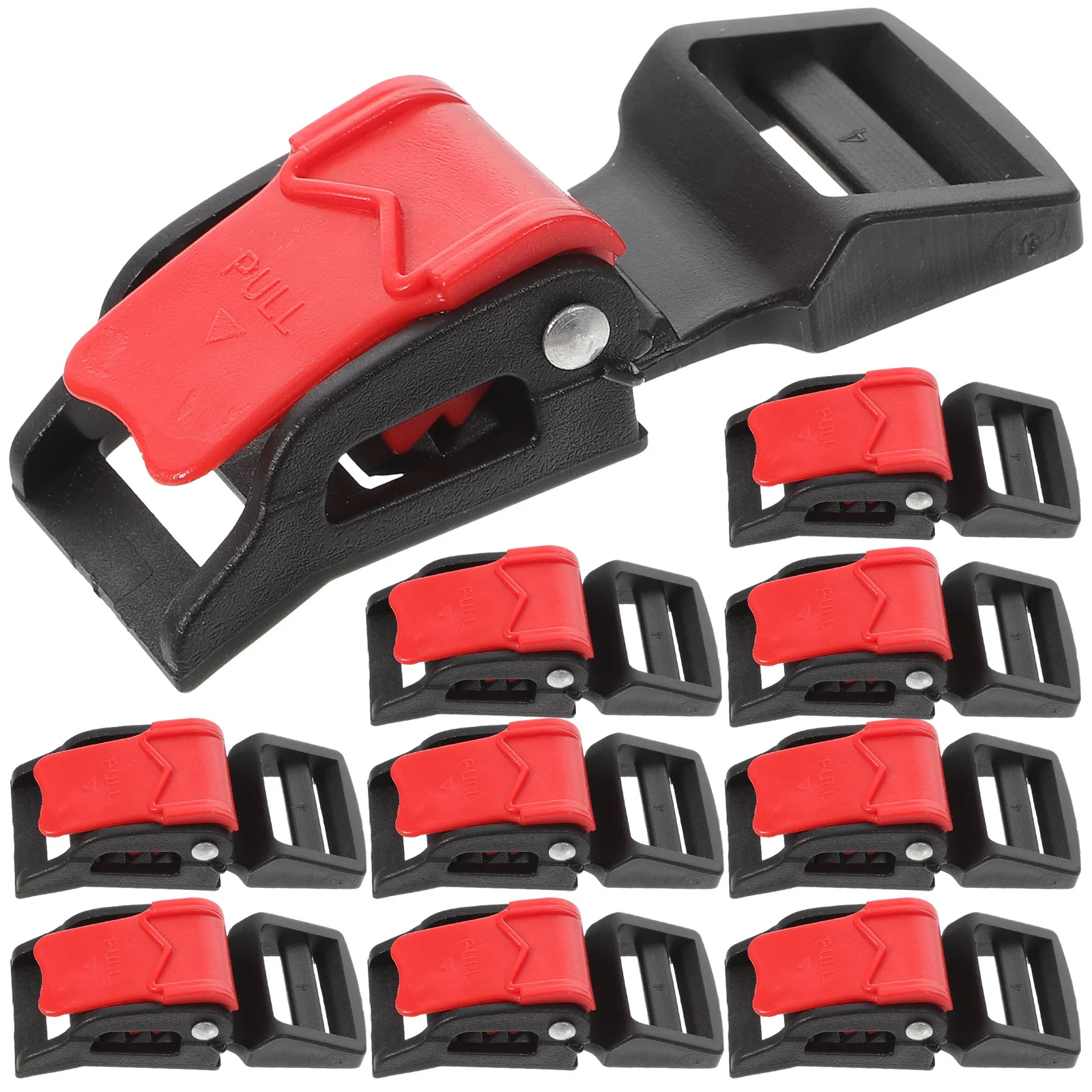 10Pcs Chip Strap Buckle ABS Iron Material Reliable Hard to Break Creative Design for Most Helmets Accessories
