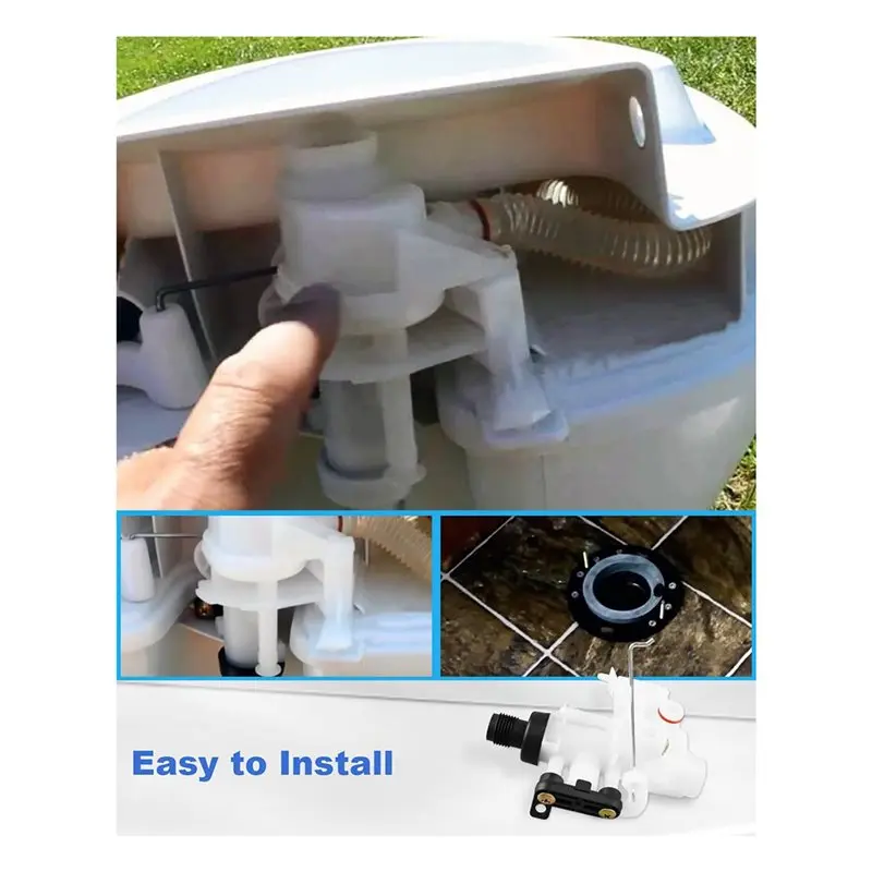 2X 31705 RV Toilet Valve Kit Fit For Thetford Aqua-Magic V High And Low Models RV Toilet Design RV Toilet Parts