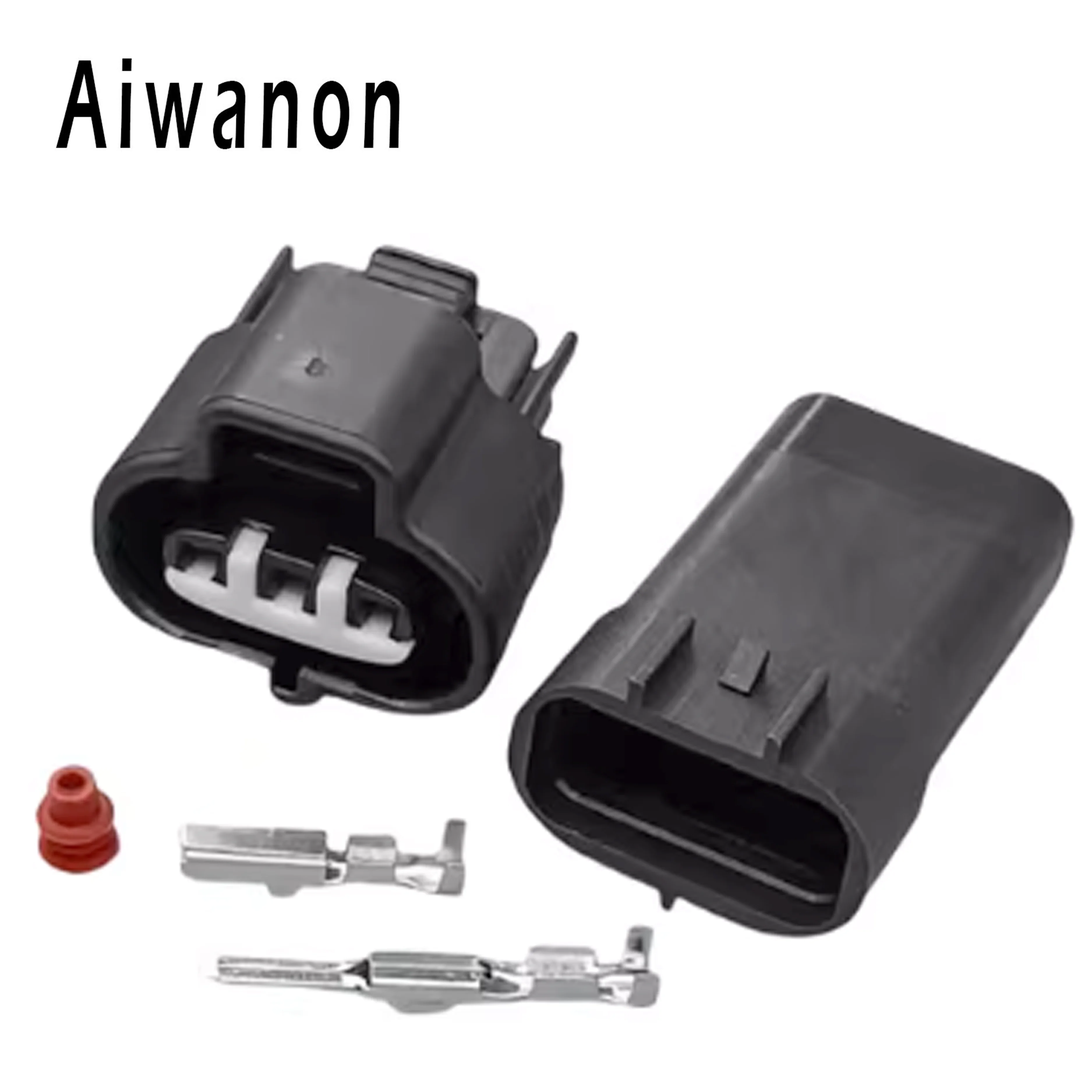 1 Set 3 Pin Auto Map Sensor Vacuum Turbo Pressure Electrical Connectors Female Male Plug for 6189-0099 90980-10841