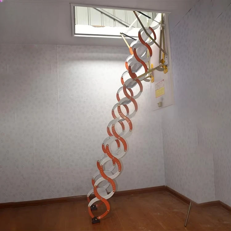 Powder Coating Safety Steel Steel Ladder Folding Steel Staircase Design