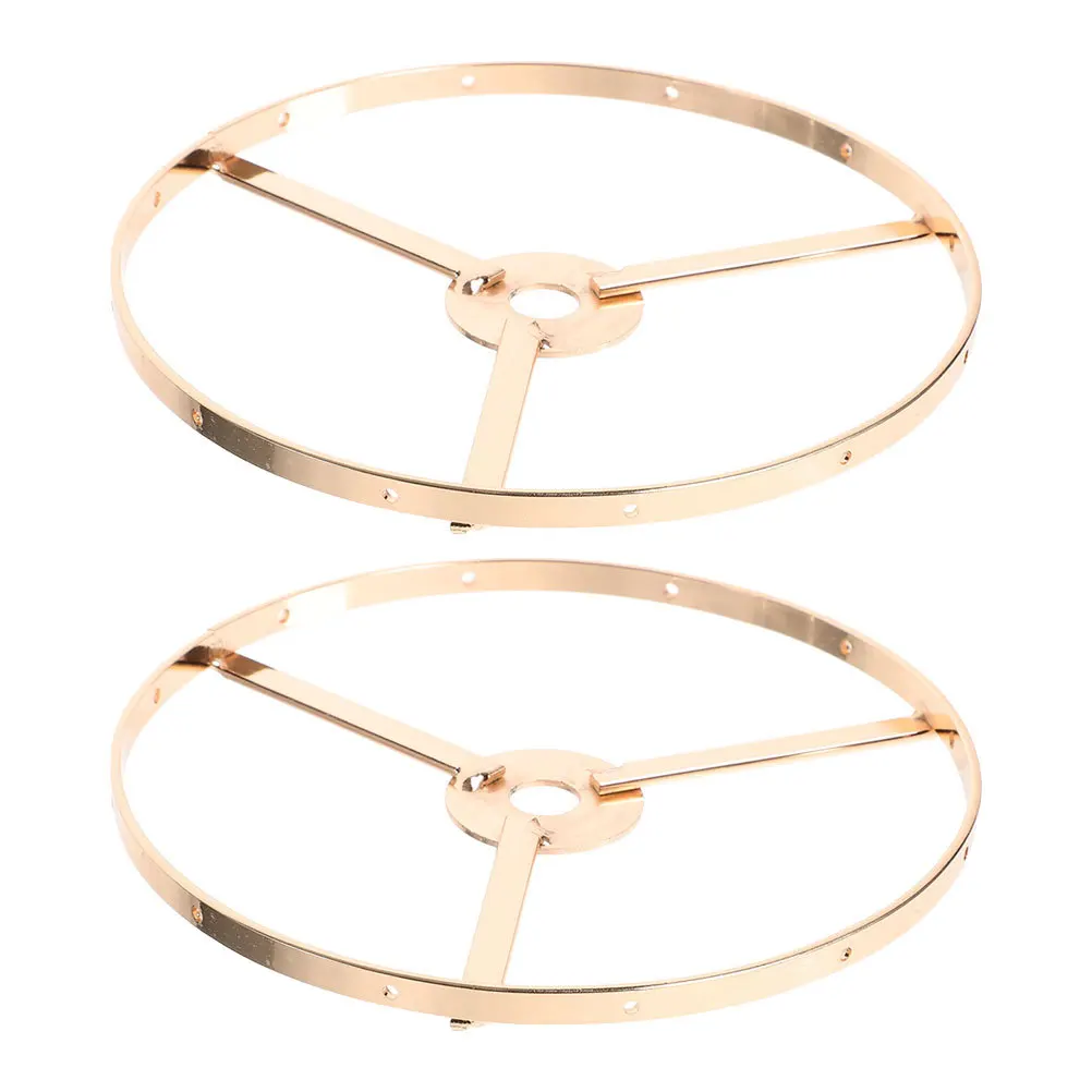 

2pcs Iron Lamp Shade Ring Frame 13Cm E27 Round Wire Diy Kit For Table Floor Pendant Lamps Home Office Lighting Decor Replacement