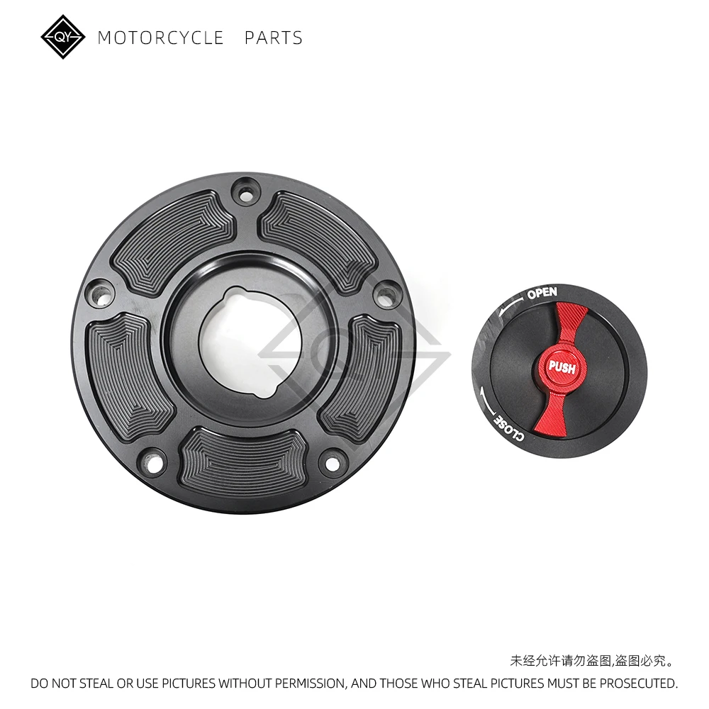 Motorcycle Accessories CNC Fuel Gas Tank Cap Cover Aluminum Keyless For CFMOTO 800MT 650NK 400GT 400NK 450NK 250NK 450SR 250SR