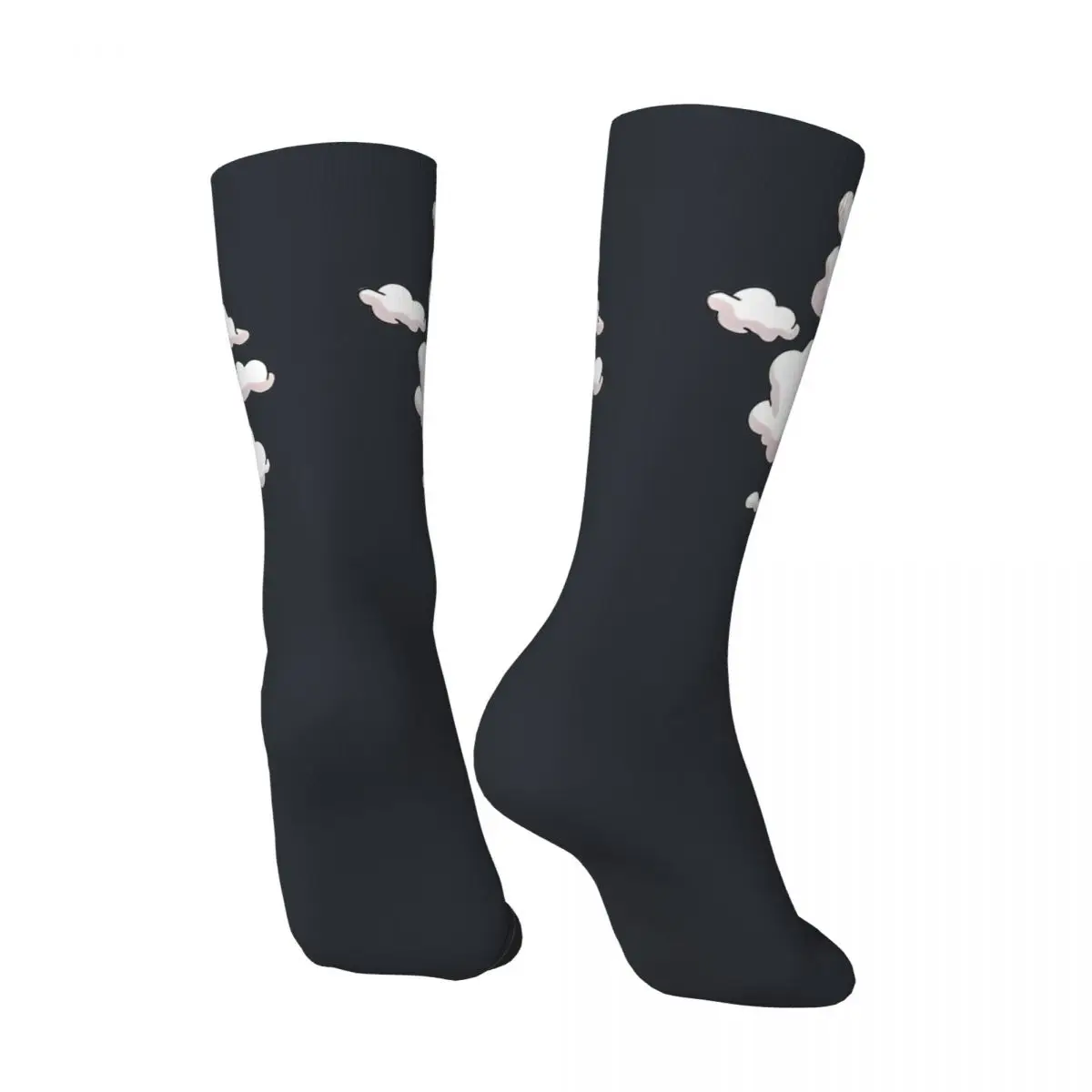 Appa-Chaussettes Antidérapantes avec Nuages pour Couple, Bas Doux, Sports de Plein Air, Design Moyen, Mode Hiver