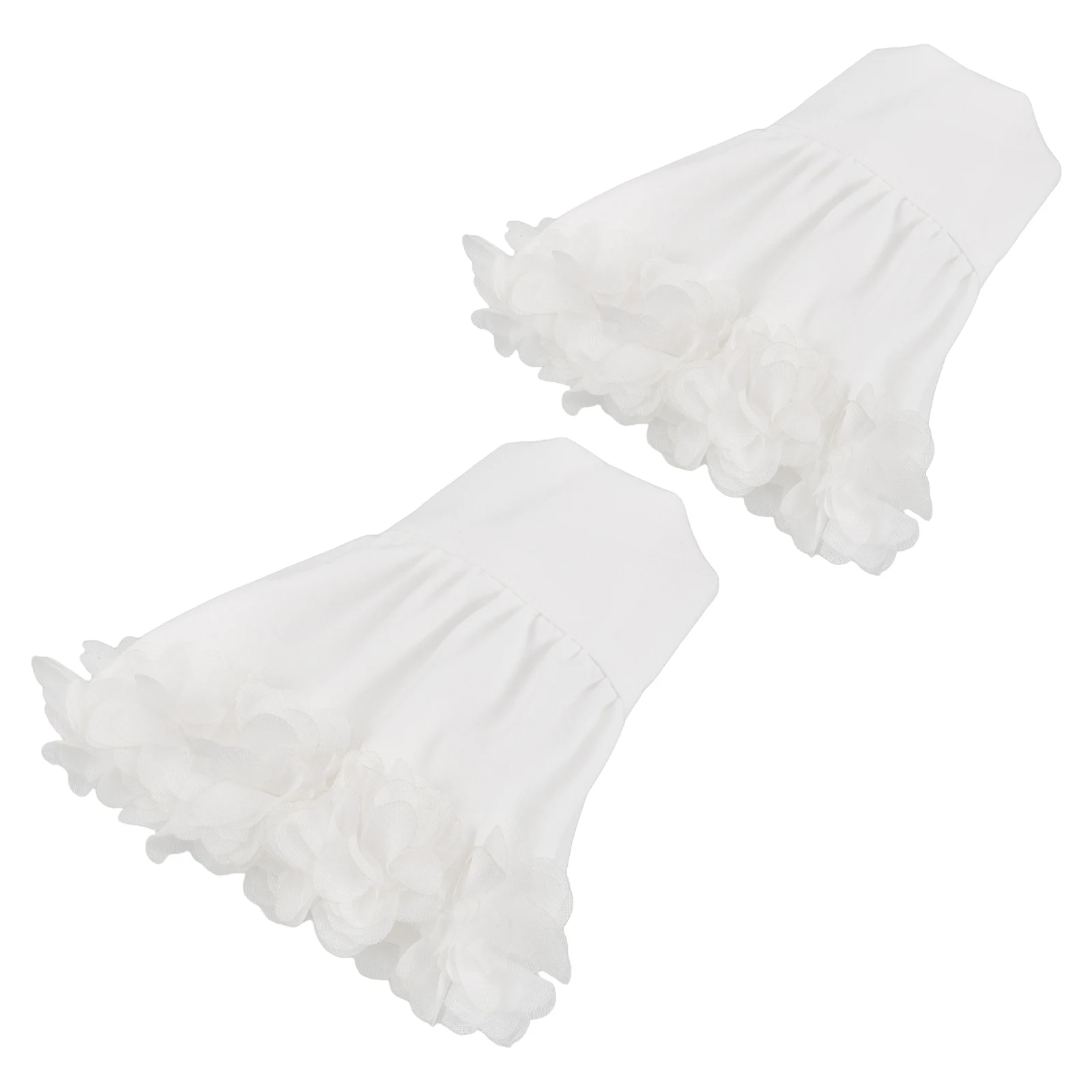 

French Floral Sleeves Elegant Puff Cloud Replaceable Fake Cuff Chiffon Versatile Fake Costume Cuff Banquet Party