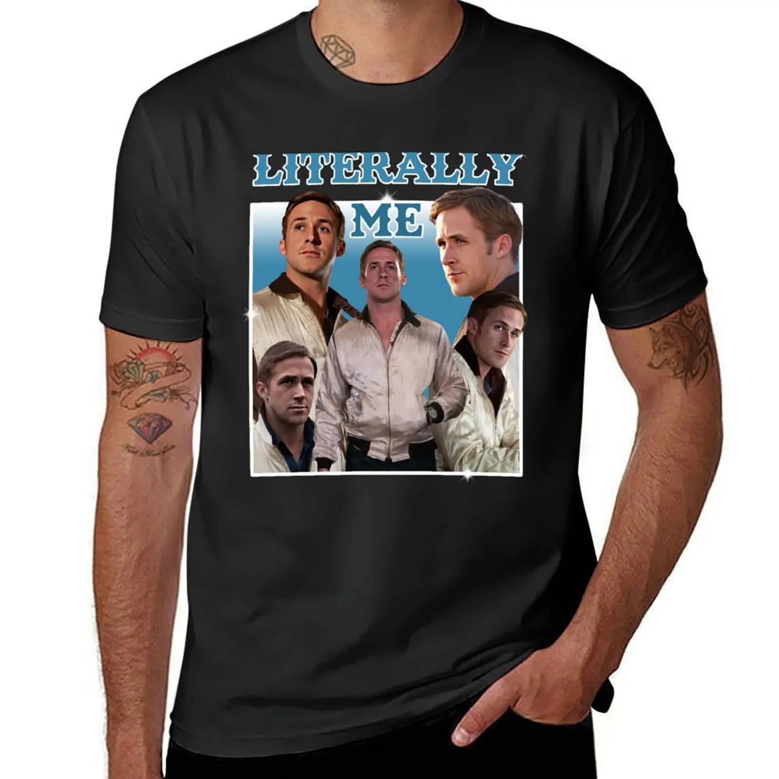 Literally Me (Ryan Gosling) T-Shirt oversized sports fans mens tall t shirts