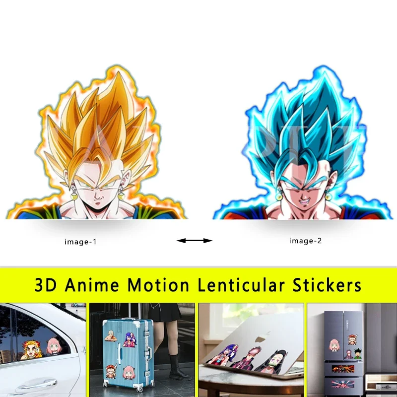 Vegetto Dragon Ball 3D Mtion Stickers Character 3D Moving Motion Stickers Waterproof Decals  Car Tablet Computer Stickers