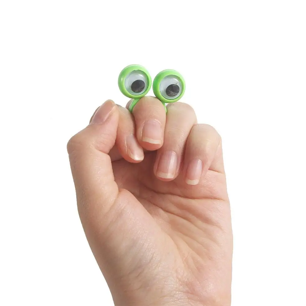 Plastic Rings Anti-stress Toys Active Eye Ring Move Eyes Toys Finger Cool Toys Eyes Ring Eye Finger Puppets Wiggle Eyes Toy