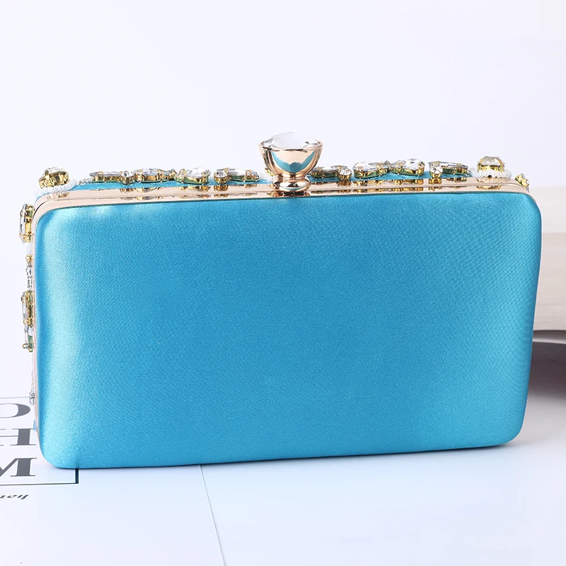 Fashionable design chain mini luxury evening bags High Quality Diamond Purses Handbags Ladies Party Wedding Bags For Females